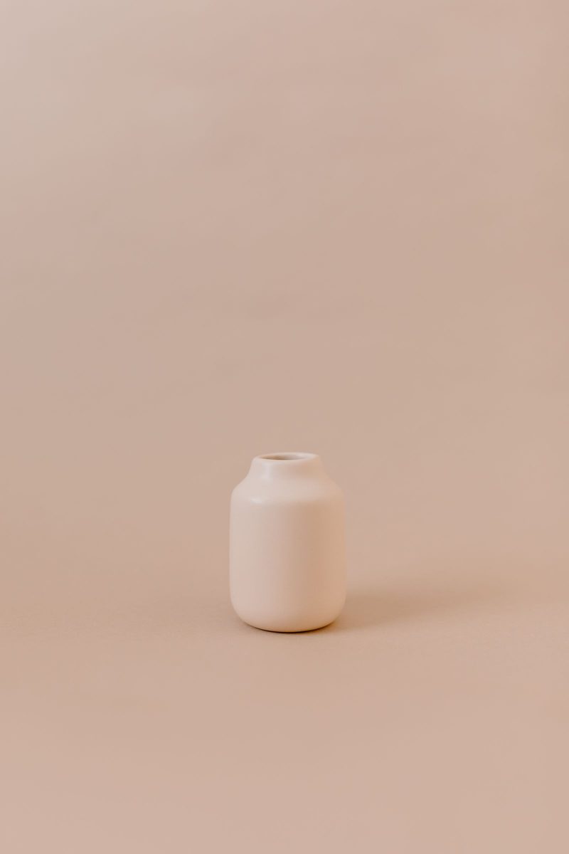 Bisque Bottle Vase